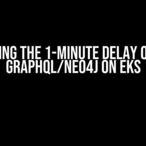 Mastering the 1-Minute Delay Query to GraphQL/Neo4j on EKS