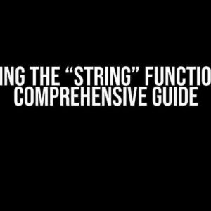 Mastering the “string” Function in C: A Comprehensive Guide