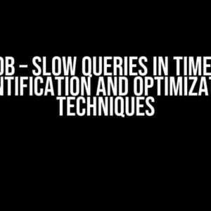 MongoDB – Slow Queries in Time Series: Identification and Optimization Techniques