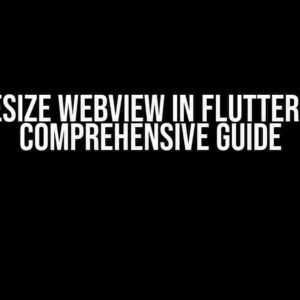 Resize WebView in Flutter: A Comprehensive Guide